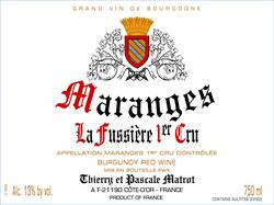 2016 Maranges 1er Cru Rouge, La Fussière, Domaine Matrot